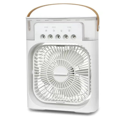 3 In 1 New Fan AIr Conditioner Household Small Air Cooler LED Night Light Portable Humidifier Air Adjustment Fan Office Home Fan
