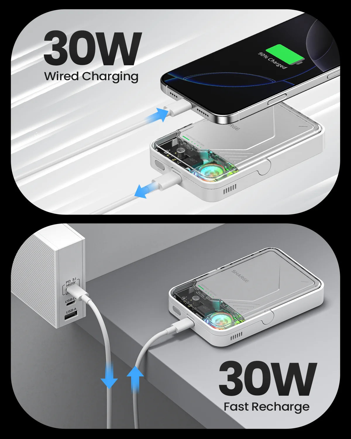 ICEMAG 2 Power Bank Active Cooling 10000Mah Magnetic Battery Pack Qi2 Certified 15W Magsafe Portable Charger for Iphone16